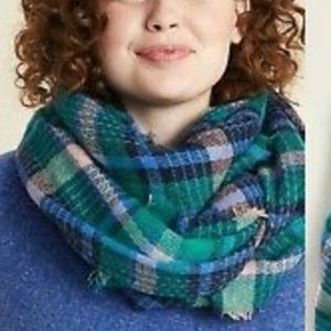 Old Navy Fringed Oversized Flannel Scarf